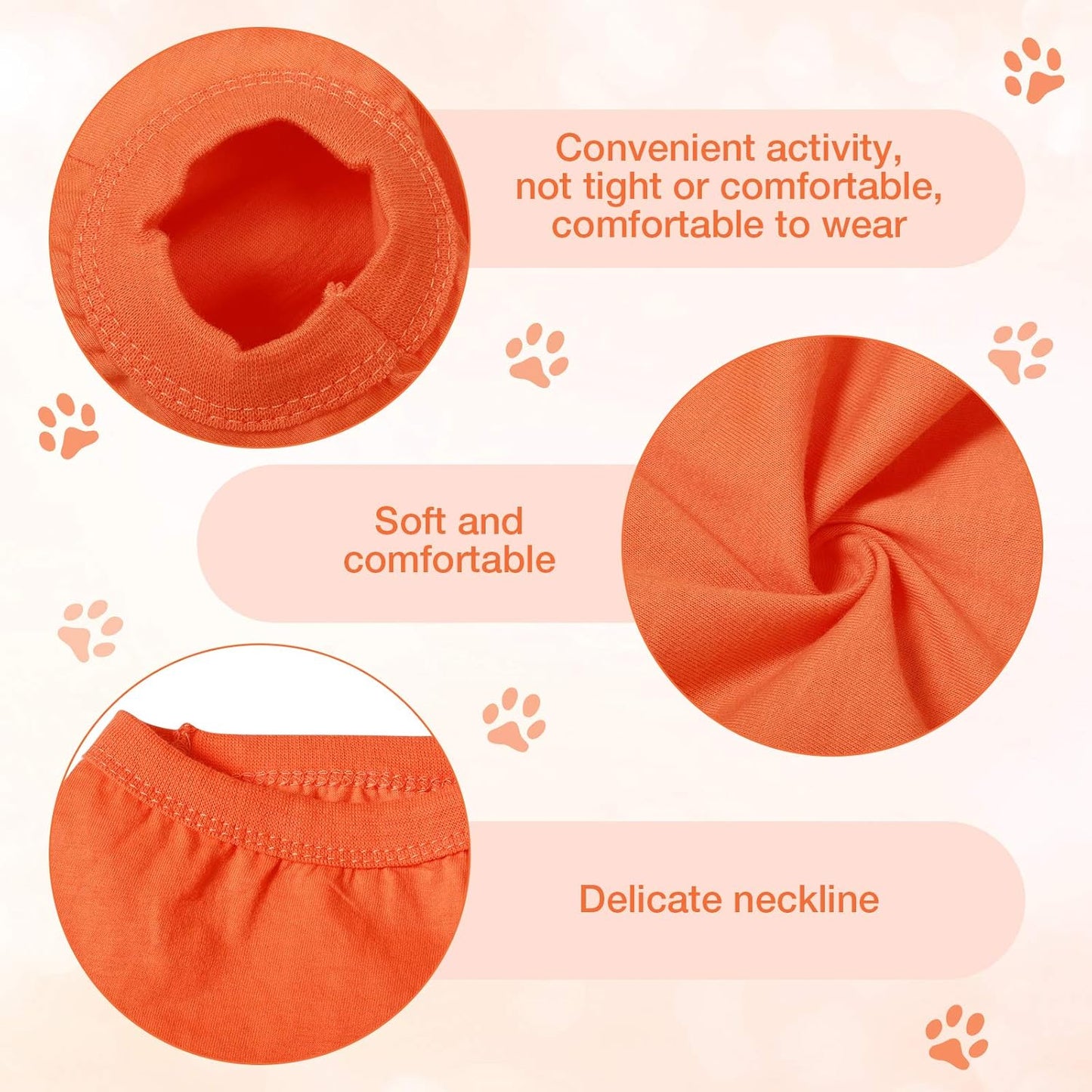 8 Pcs Dog Shirts Pet Puppy Blank Clothes Soft Dog T-Shirt Breathable Plain Summer Fall Winter Male Female Pet Shirts Cotton Puppy Clothes Outfit for Most Cats(S)