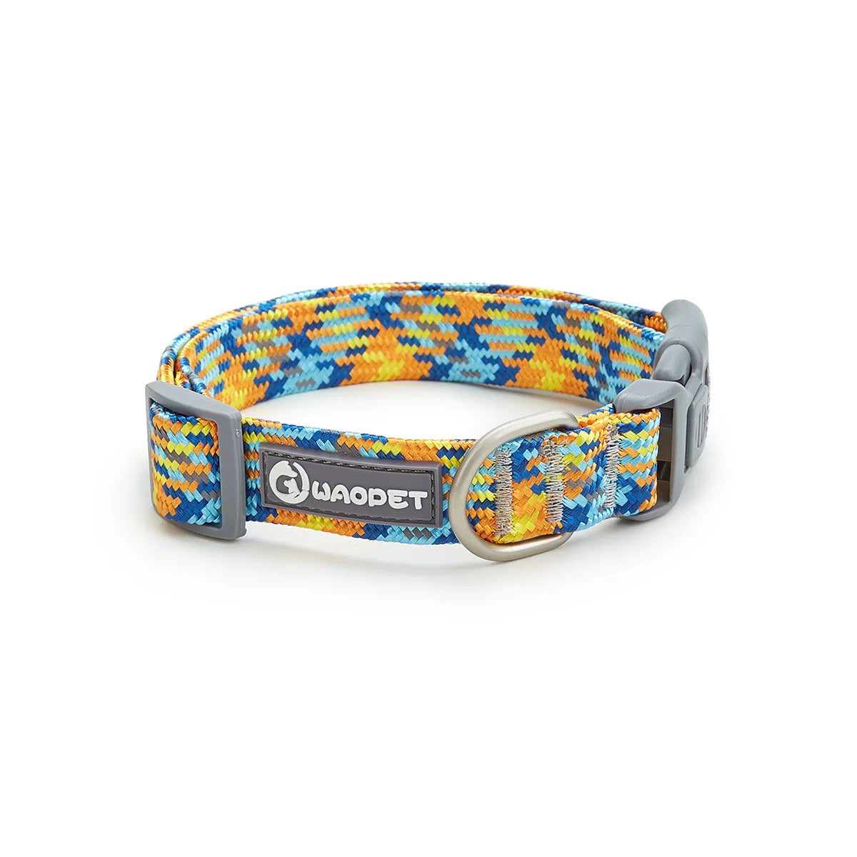 Nylon Dog Collar Adjustable Reflective Pet Collars with Metal Buckle and Quick Release Buckle Large and Medium Dog Pet Collars
