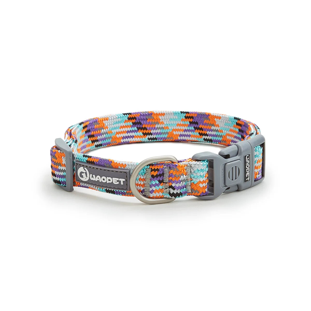 Nylon Dog Collar Adjustable Reflective Pet Collars with Metal Buckle and Quick Release Buckle Large and Medium Dog Pet Collars