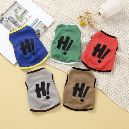 Dog Clothes Pet Shirts Puppy Soft Tank Top Sleeveless Vest Cat Apparel XS-2XL