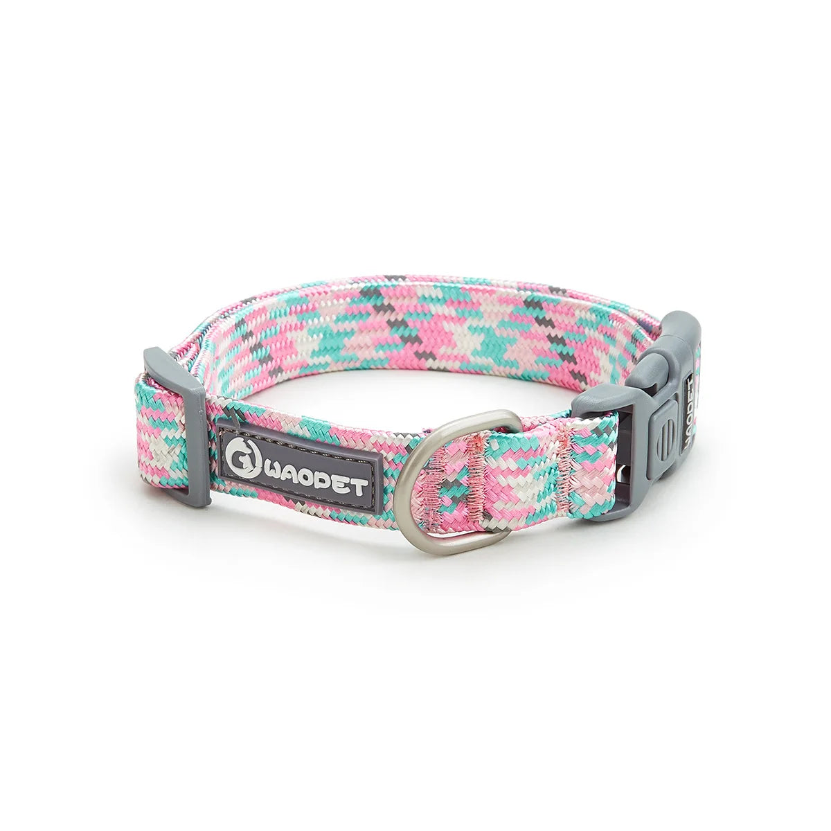 Nylon Dog Collar Adjustable Reflective Pet Collars with Metal Buckle and Quick Release Buckle Large and Medium Dog Pet Collars