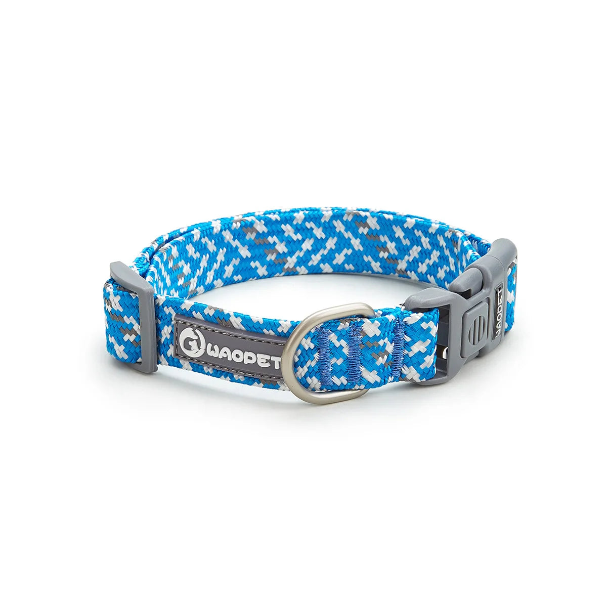 Nylon Dog Collar Adjustable Reflective Pet Collars with Metal Buckle and Quick Release Buckle Large and Medium Dog Pet Collars