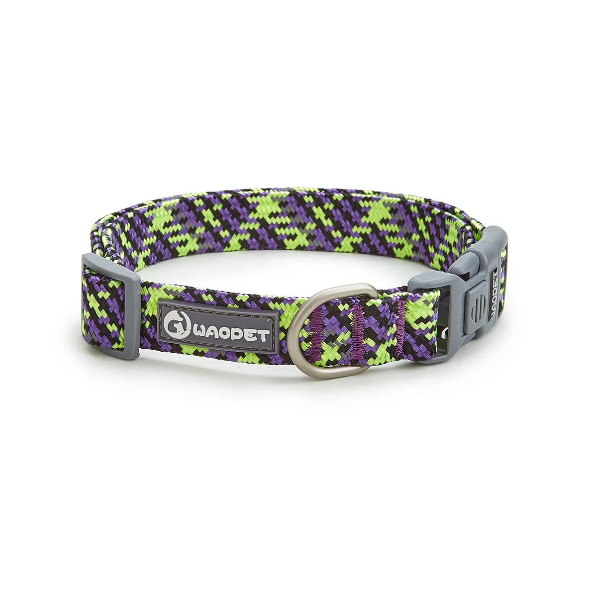 Nylon Dog Collar Adjustable Reflective Pet Collars with Metal Buckle and Quick Release Buckle Large and Medium Dog Pet Collars